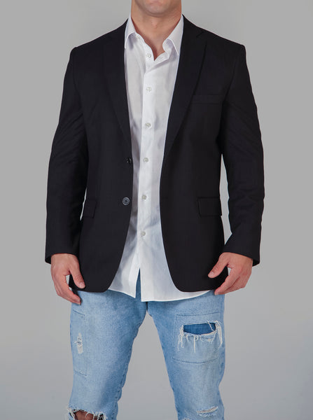 Rockafella Obsidian Black Blazer