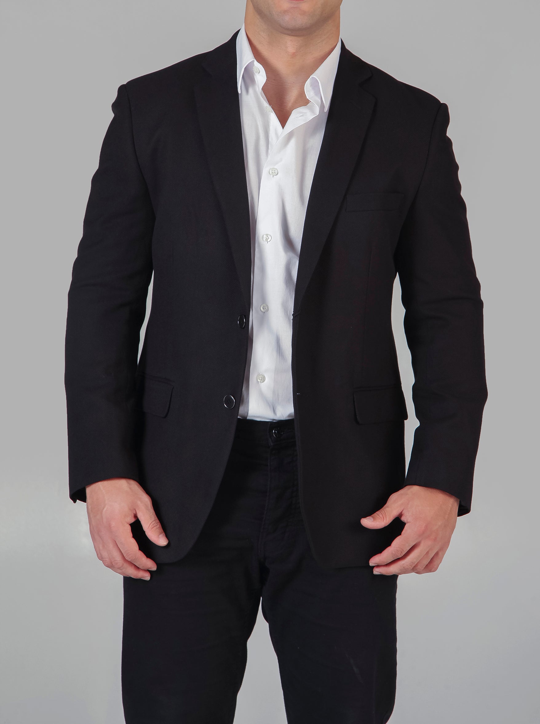 Manhattan Shadow Black Blazer - Babani Manhattan Shadow Black Blazer - Babani